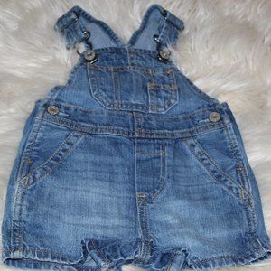 BABYGAP OVERALL SHORTS DARK DENIM